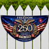 USA Eagles 250th Anniversary Semiquincentennial 1776-2026 Non-Pleated Fan Flag HO82 902822
