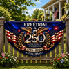 USA Eagles 250th Anniversary Semiquincentennial 1776-2026 Non-Pleated Fan Flag HO82 902822