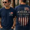 America USA Flag 250 Years Back & Front Shirt Semiquincentennial Gift CH07 911706
