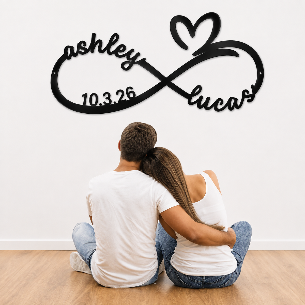 Personalized Wedding Date Metal Sign Gift For Wedding, Couple Anniversary, For Husband, Wife HO82 903452