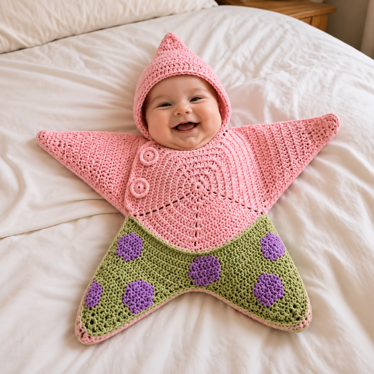 Newborn Star Swaddle Crochet Romper - Gift For Your Baby HO82 903634