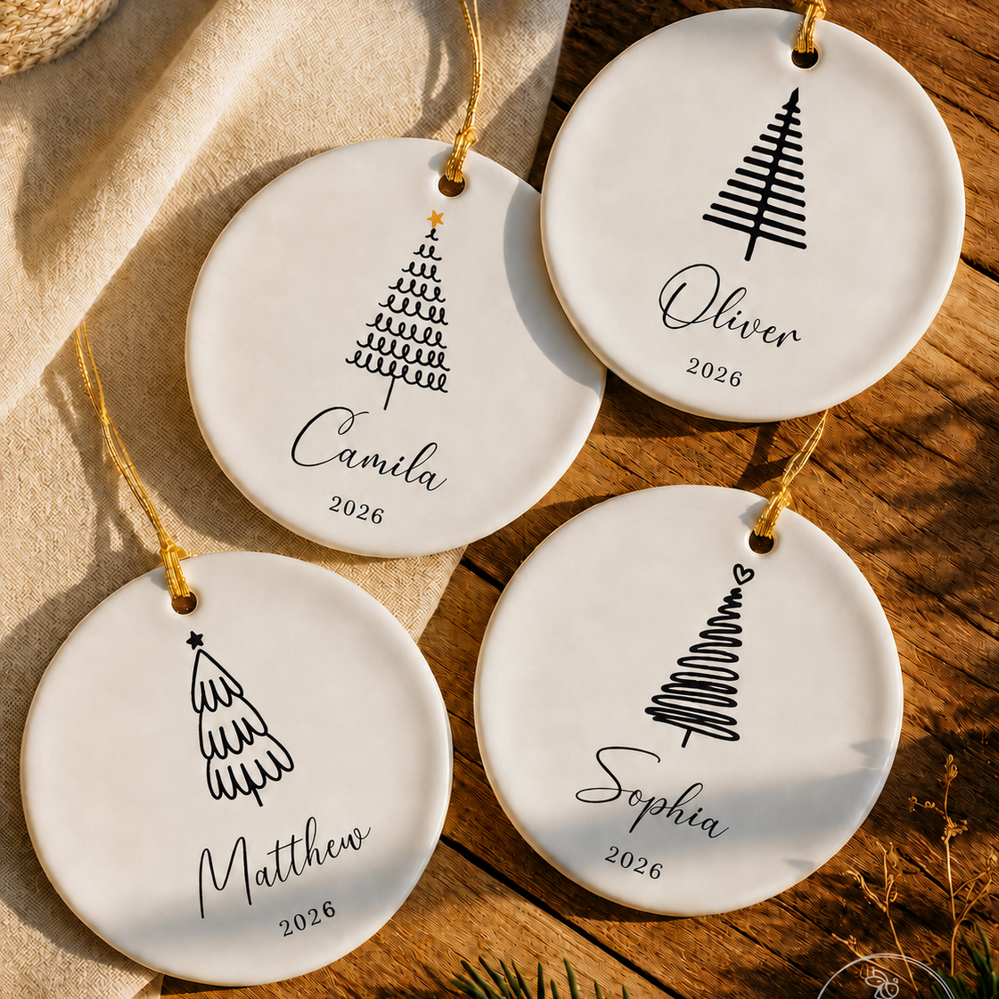 Personalized Custom Name Family Ceramic Ornament For Christmas TH10 170651