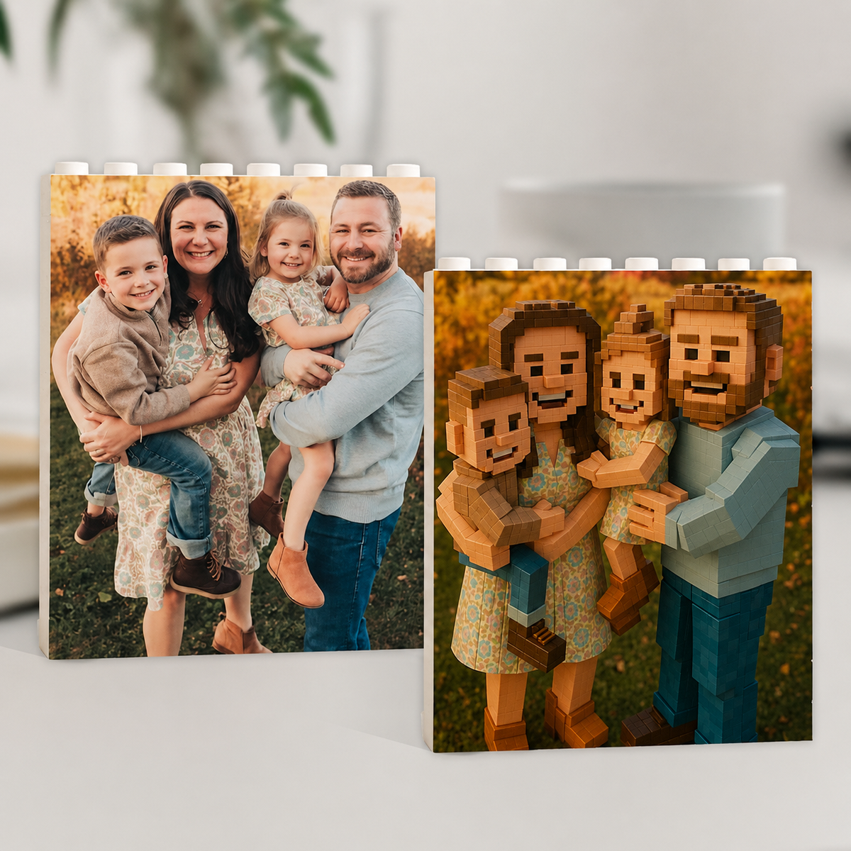 Personalized Photo Building Brick Block - Father's Day Dad Gift HO82 902596