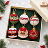 Personalized Handmade Crochet Snowman Ball Ornament - Custom Family Matching Cute Knit Snowman Christmas Tree Ornament CH07 180494