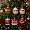 Personalized Handmade Crochet Snowman Ball Ornament - Custom Family Matching Cute Knit Snowman Christmas Tree Ornament CH07 180494