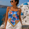 Custom Dog Photo Hawaiian Style Tie Back Bandana Crop Top HO82 903542
