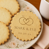 Personalized Wedding Cookie Stamp & Cutter Set Bridal Shower Baking Gift CH07 180268