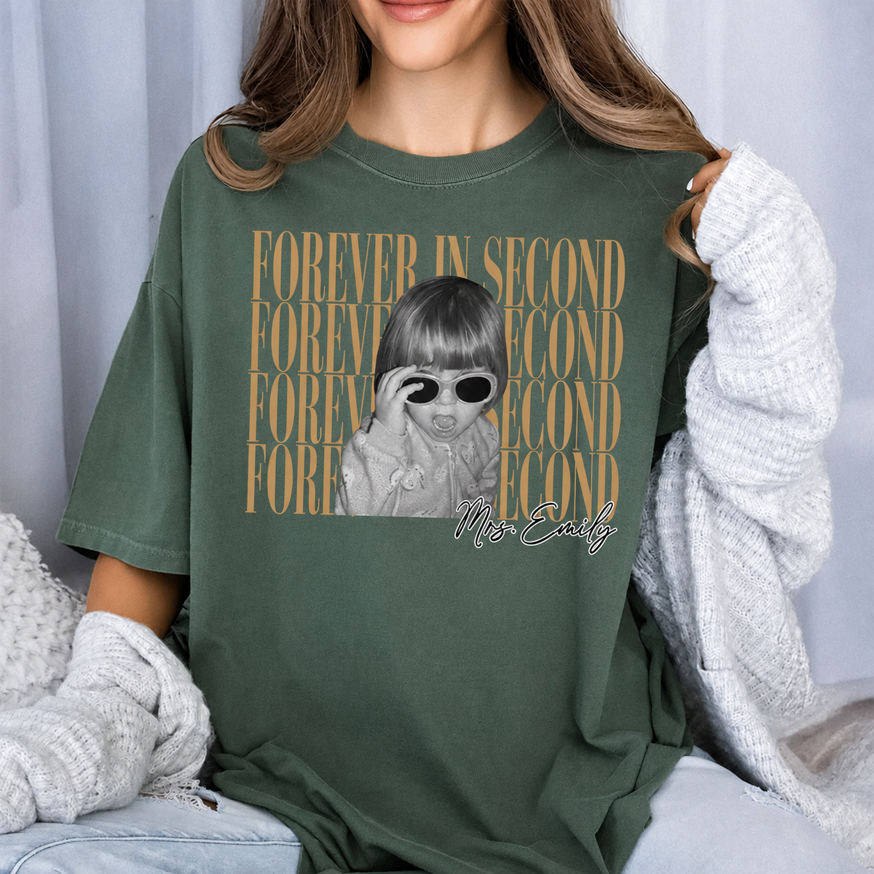 Custom Kid Photo Forever In Second Vintage Comfort Shirt Back to School Gift CH07 911954