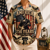 Abraham Lincoln Playing Guitar Rock and Roll American Flag Hawaii T-Shirt 1776-2026 USA Flag Hawaii Shirt CH07 911762