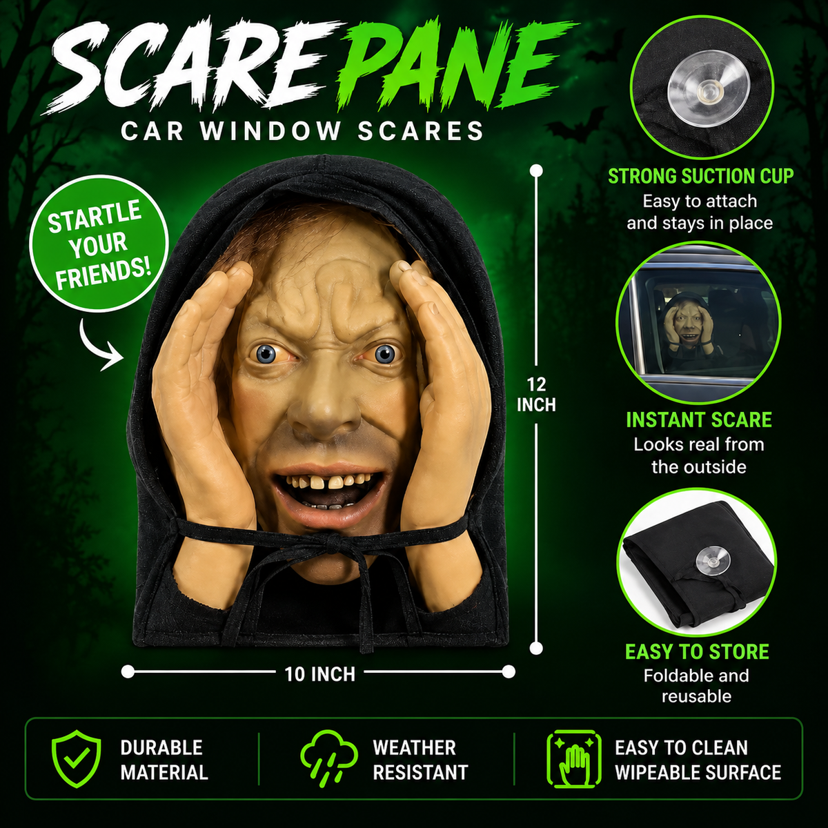 Halloween Car Window Prank Funny Gift For Halloween CH07 180564