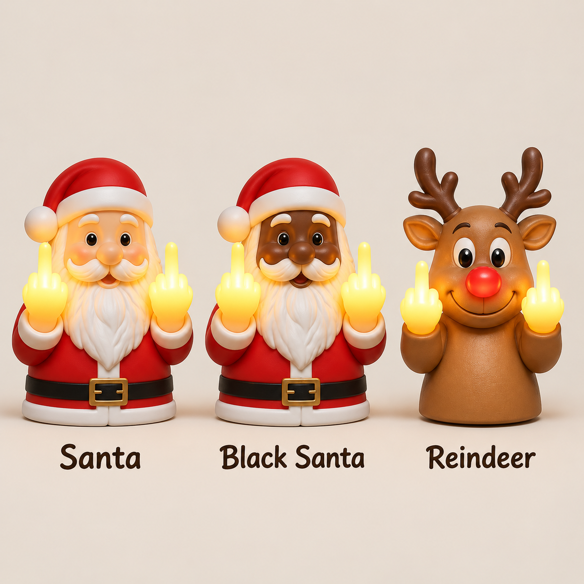 Naughty Santa Claus Christmas Lamp Funny Christmas Decor CH07 180516