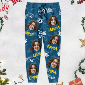 Custom Face Photo With Offroad Pattern Sweatpants N304 HN590