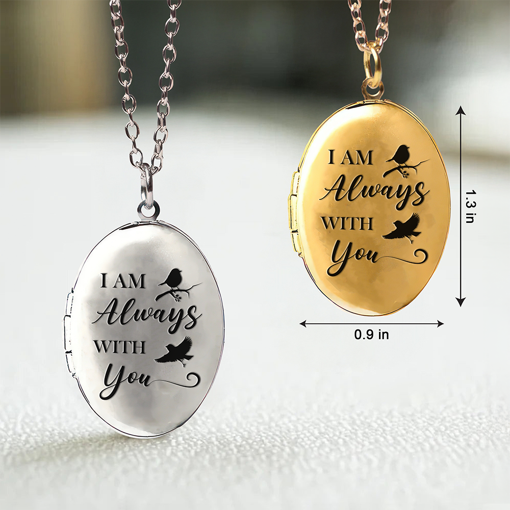 Custom Photo I'm Always With You Locket Necklace Memorial Gift HA75 892172