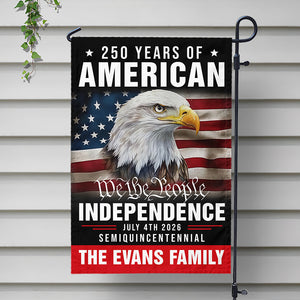 Custom Family Name America 250th Anniversary We The People Eagle Garden Flag CH07 896880