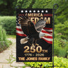 Custom Family Name 250th U.S. Independence Anniversary Personalized Garden Flag HA75 898772