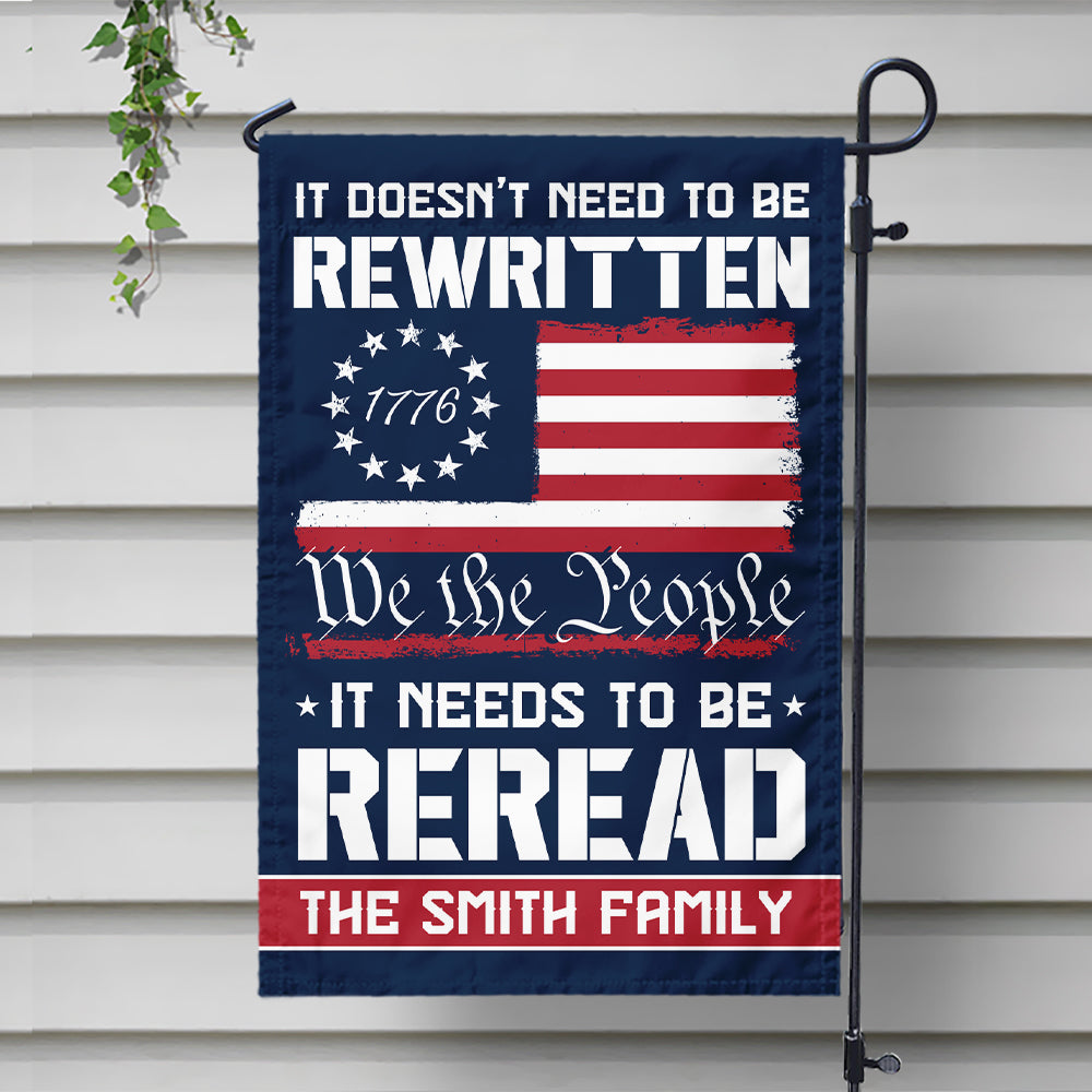 Custom Name 250 Years of American Flag We The People Patriotic Garden Flag Gift for Family HO82 894794