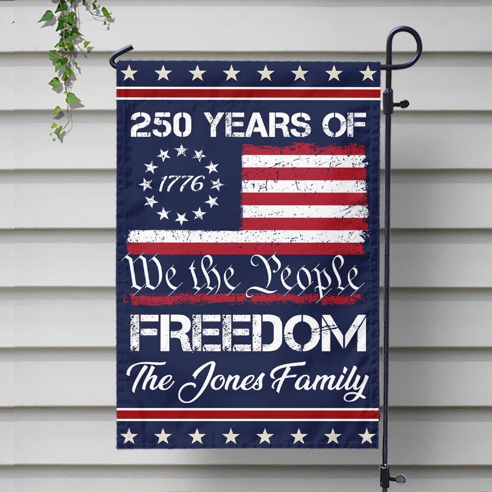 We The People Freedom Personalized Garden Flag HA75 897440