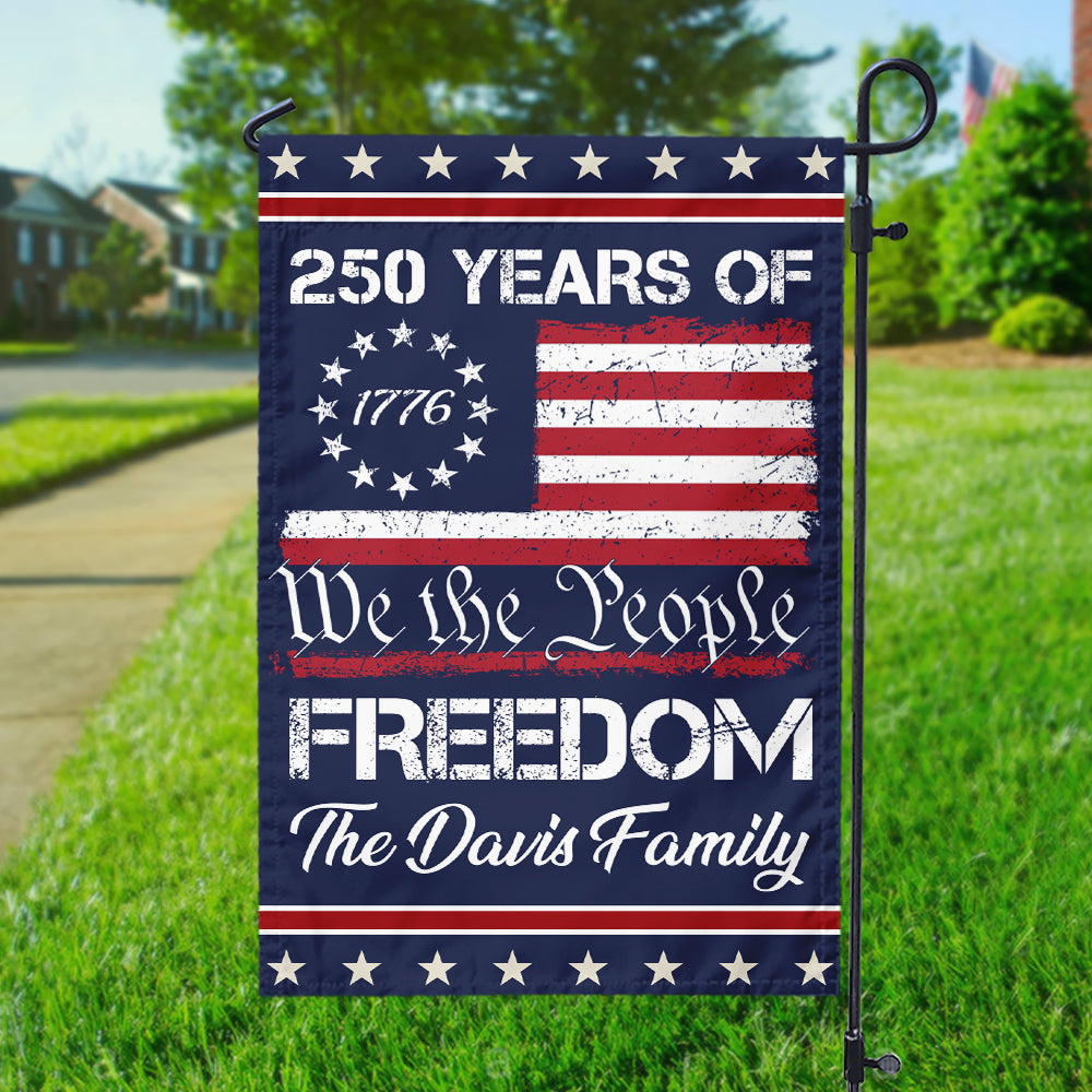 We The People Freedom Personalized Garden Flag HA75 897440