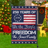 We The People Freedom Personalized Garden Flag HA75 897440