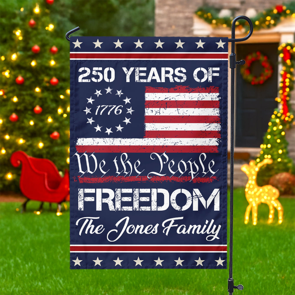 We The People Freedom Personalized Garden Flag HA75 897440