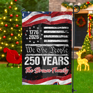 Custom 250 Years USA 250th Birthday 1776-2026 Eagle Garden Flag Gift for Family HO82 894618