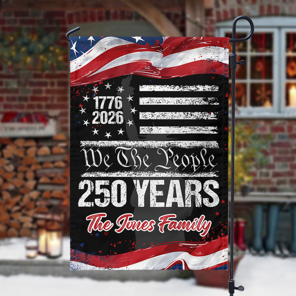 Custom 250 Years USA 250th Birthday 1776-2026 Eagle Garden Flag Gift for Family HO82 894618