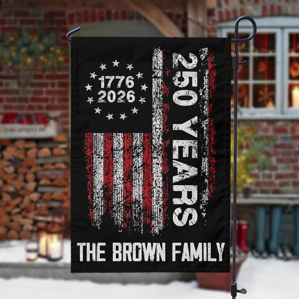 America 250th Birthday US Flag 250 Years We The People Garden Flag HA75 897390