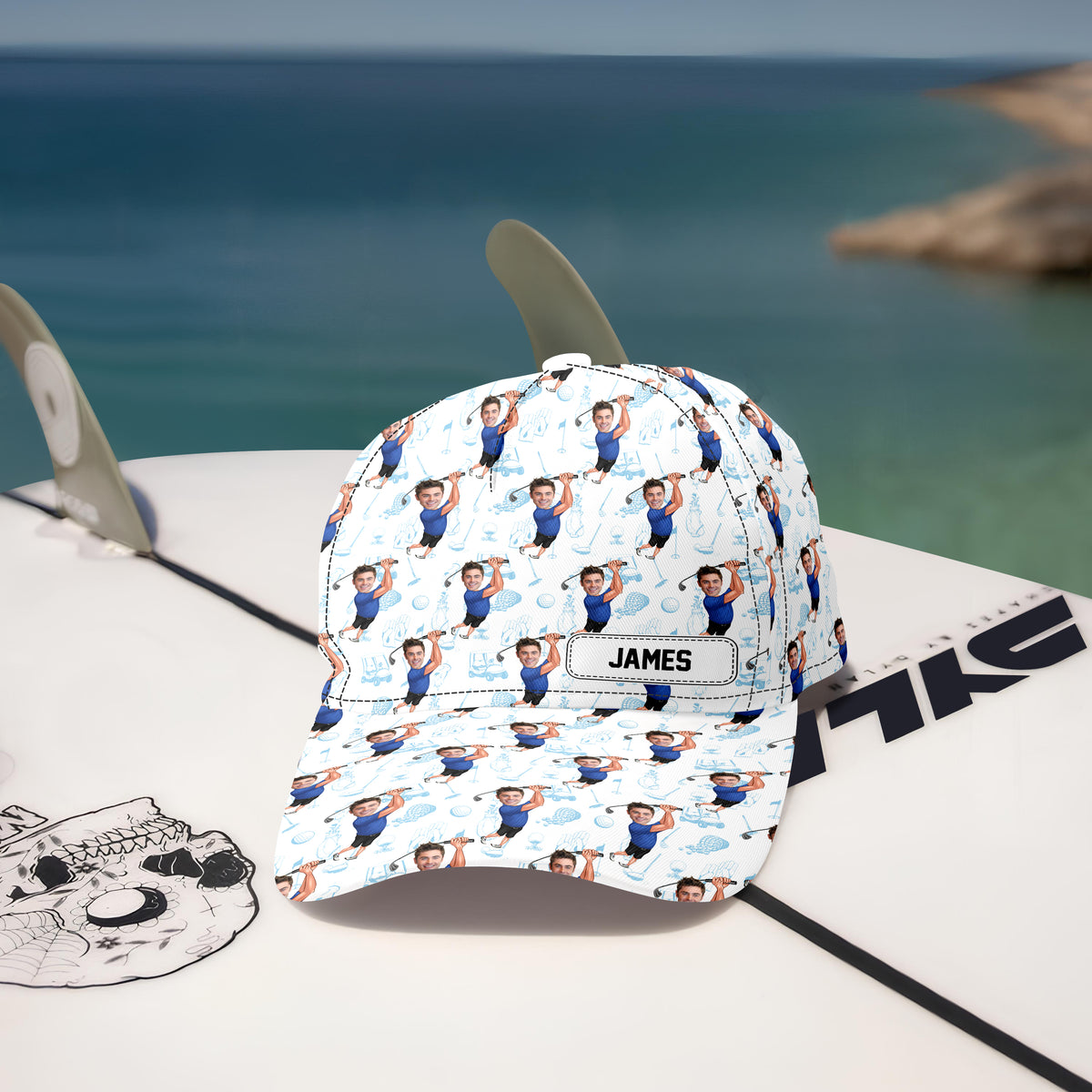 Custom Funny Golfer Photo Classic Cap - Golf Lovers Gift CH07 896350