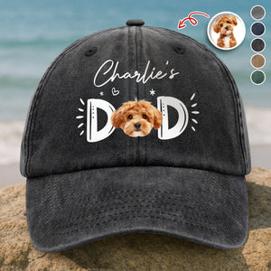Custom Photo Dog Cat - Dog Mom Cat Mom Washed Denim Baseball Cap HA75 897008