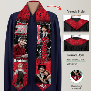 Custom Photo Class of 20 Twenty Five Gradauation Stoles N369 890455