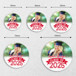 Custom Photo Graduation Class Of 2025 Roll Sticker TA29 890523