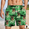 Custom Dog Photo Tropical Summer Pattern Beach Short HO82 902386