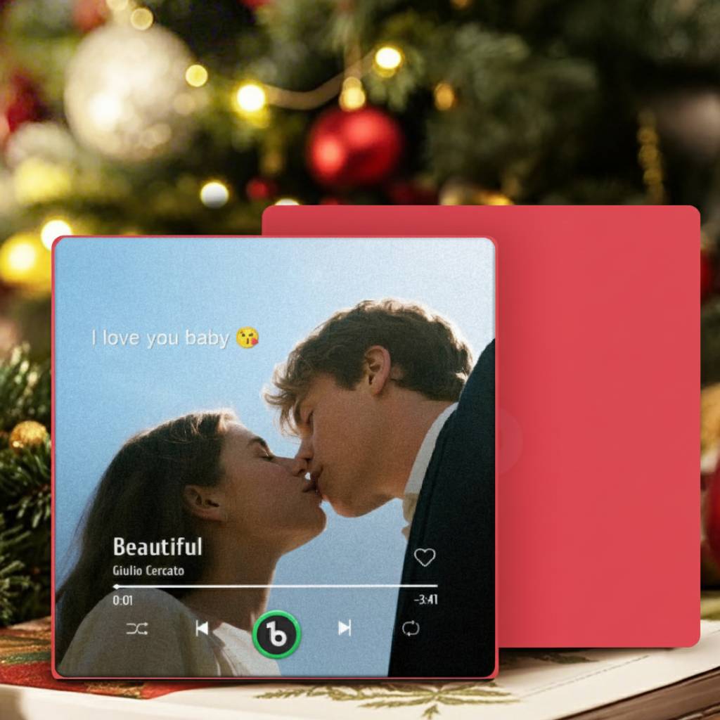 Custom Photo Fridge Magnet - Personalized Spotify Plaque Song, Keepsake Gift, Christmas Gift for Lover LM32 897485