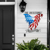 Custom Family Name American Eagle Flag In God We Trust Metal Sign LM32 897905