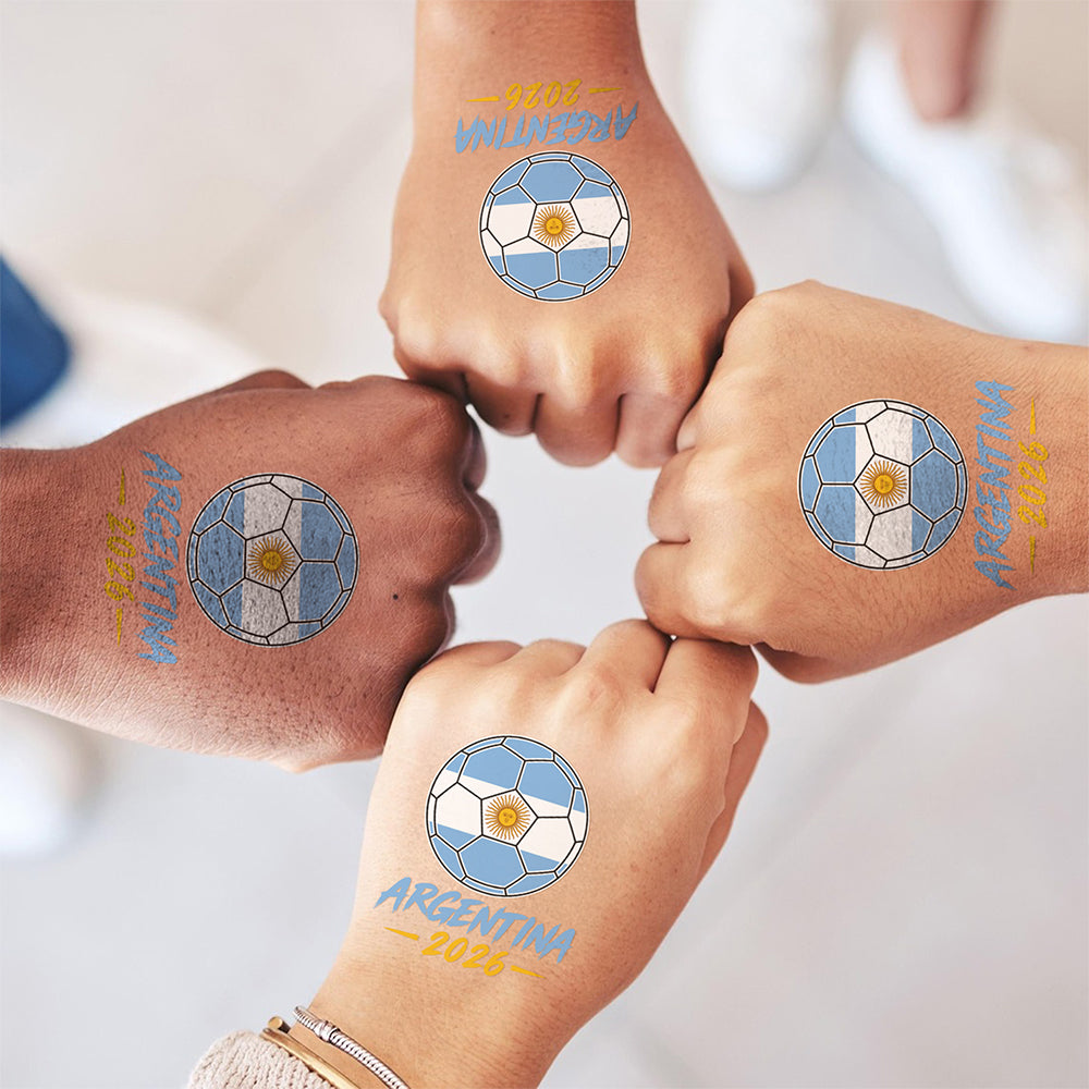 Custom Country Football Fan Tattoos - Personalized Sports Fan Accessories HA75 921802