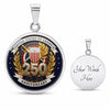 United State 250 Anniversary 1776 - 2026 Circle Necklace TH10 169455