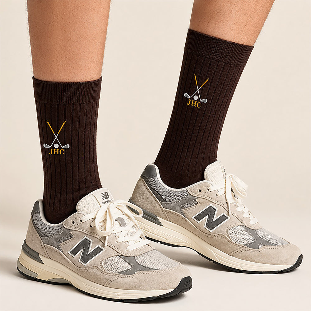 Personalized Golf Club Name Embroidered Socks, Unique Golf Enthusiast Gift, Golfers and Coaches Gift HO82 903276
