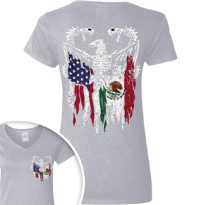 Mexico America Flag Back & Front Shirt HO82 N369 894968