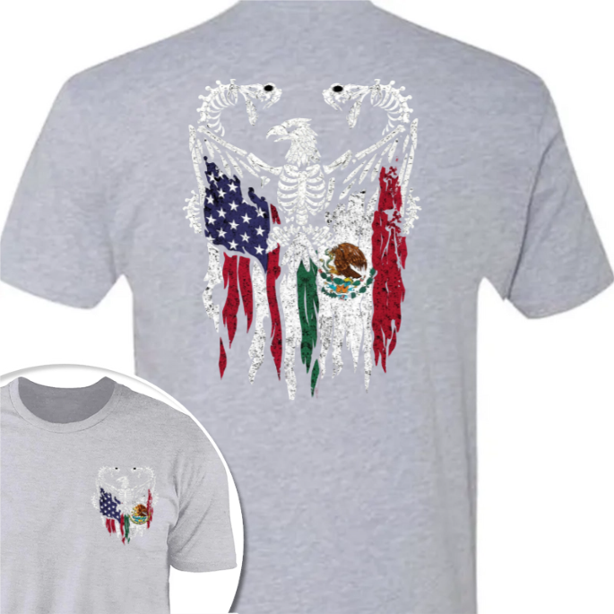 Mexico America Flag Back & Front Shirt HO82 N369 894968