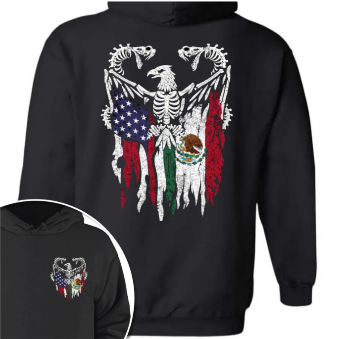 Mexico America Flag Back & Front Shirt HO82 N369 894968