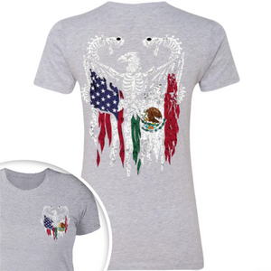 Mexico America Flag Back & Front Shirt HO82 N369 894968