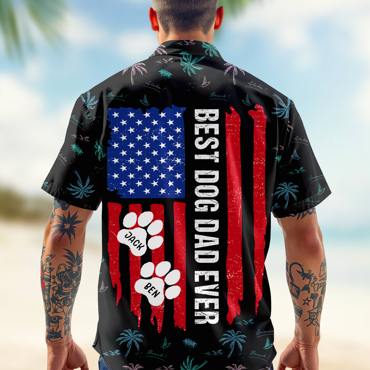 Best Dog Dad Ever Hawaii Shirt For Dog Lover TH10 892971