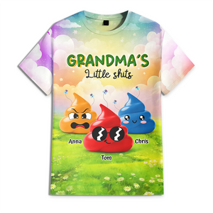 Grandma's Little Sh*ts Personalized 3D Shirt Funny Gift For Grandma, Mommy CH07 895250