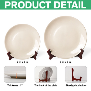 Custom Photo The World's Best Mommy Belongs To Me Home Decor Ceramic Plate LM32 893217