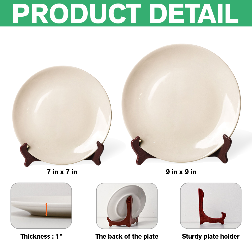 Custom Photo The World's Best Mommy Belongs To Me Home Decor Ceramic Plate LM32 893217