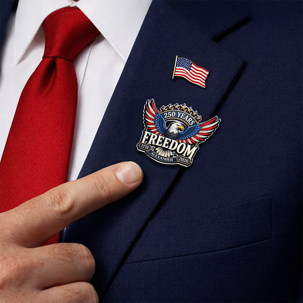 Personalized 250 Years of Freedom America 1776–2026 Acrylic Pin HA75 920950