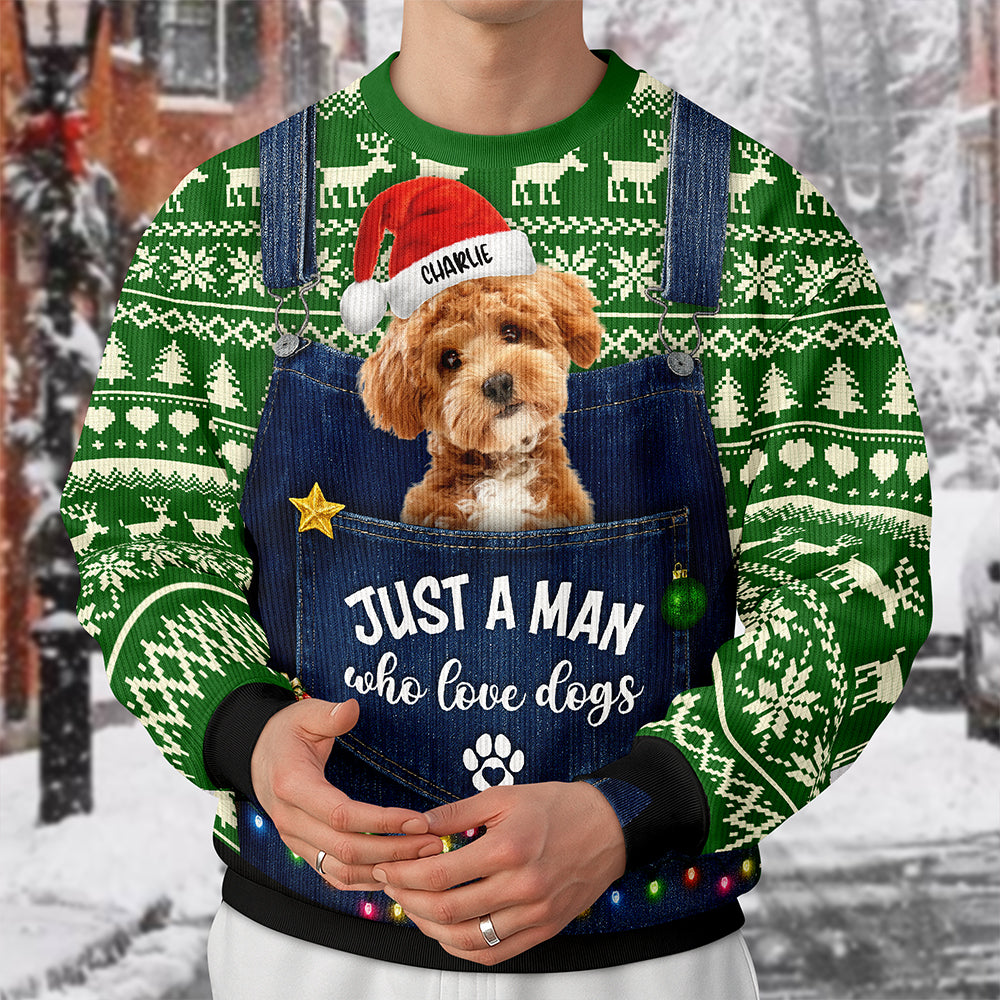 Custom Photo Just A Girl Who Love Dogs Cats Ugly Sweater CH07 899358