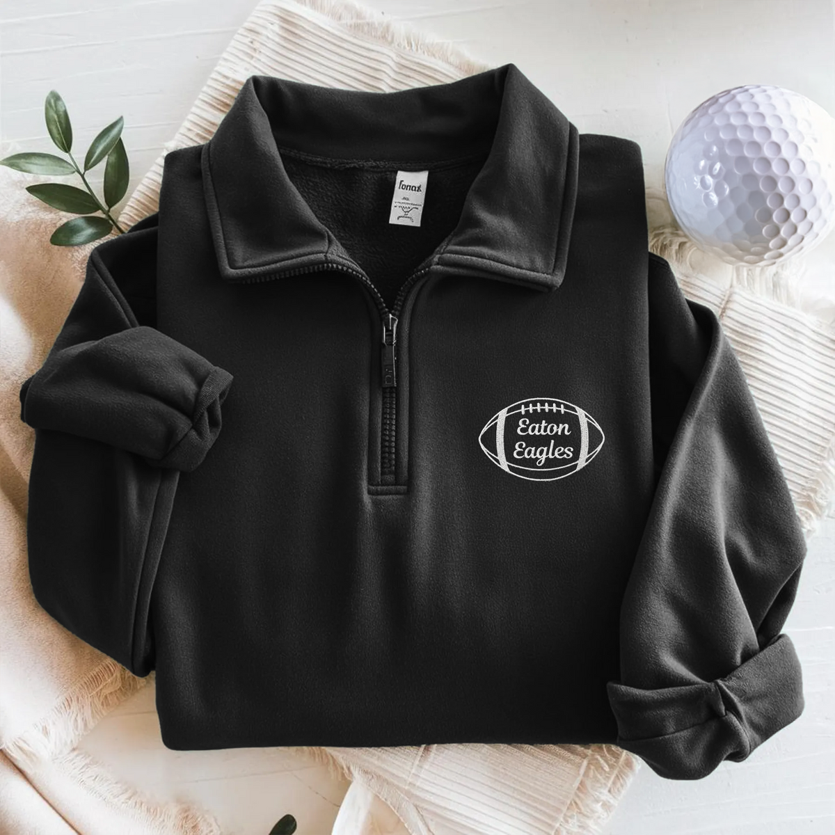Custom Name Embroidered Quarter Zip Sweater Gift for Sport Lovers TH10 898263