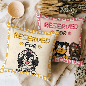 Reserved For The Dog - Personalized Pillow For Dog Lovers HA75 892132