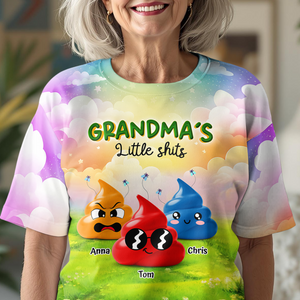 Grandma's Little Sh*ts Personalized 3D Shirt Funny Gift For Grandma, Mommy CH07 895250